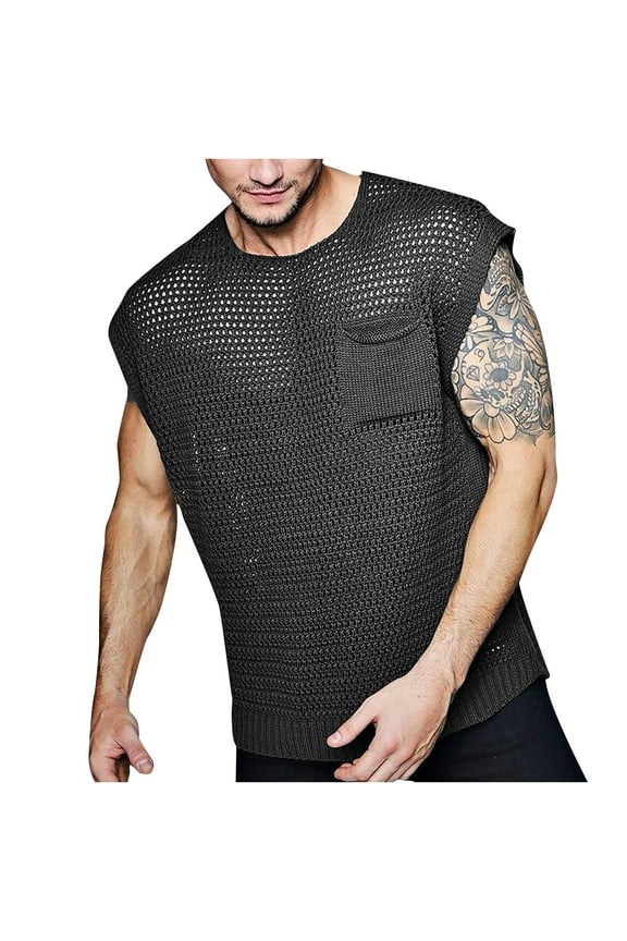 Youth Men Tank Tops Mens Breathable Tank Tops Novelty 3D Graphic Gym Workout Sleeveless T-Shirt Tees Men Tank Tops Beach