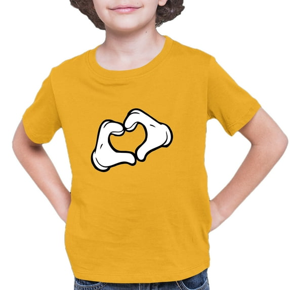 Youth Mickey Heart Hands T-Shirt