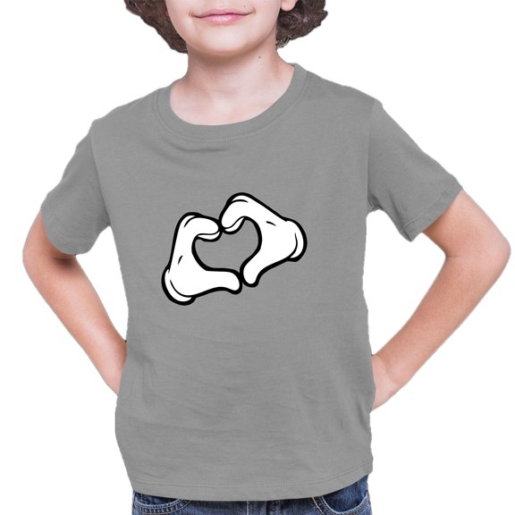 Youth Mickey Heart Hands T-Shirt