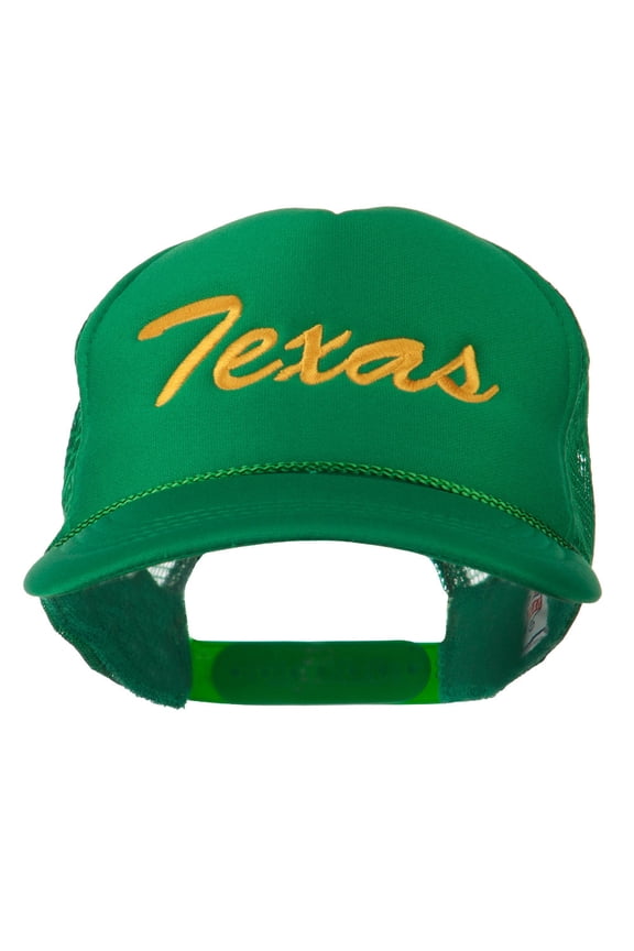 Youth Mid States Texas Embroidered Foam Mesh Cap - Kelly OSFM