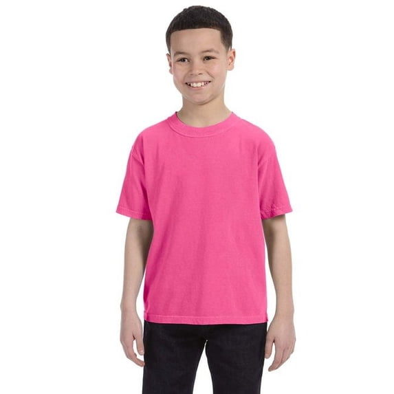 Youth Midweight T-Shirt - NEON PINK - XS