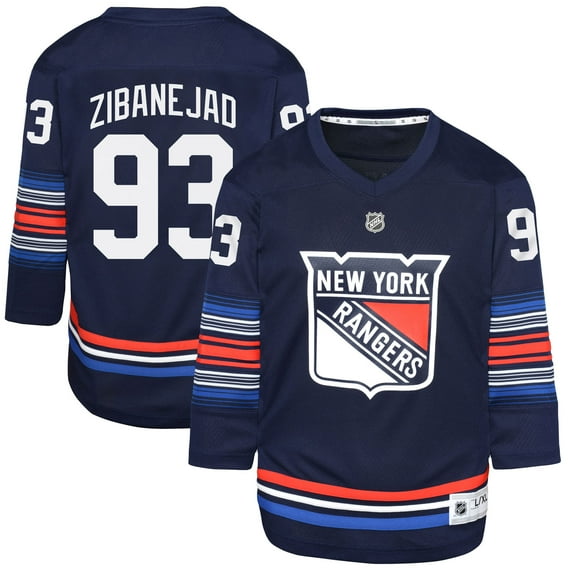 Youth Mika Zibanejad Navy New York Rangers Alternate Replica Player Jersey