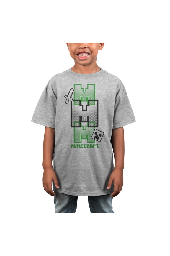 Youth Minecraft Short-Sleeve T-Shirt-Medium
