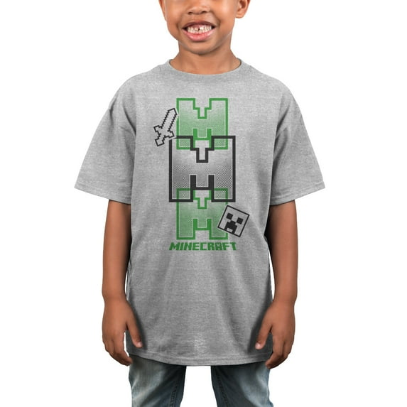 Youth Minecraft Short-Sleeve T-Shirt-Small