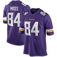 thumbnail image 1 of Youth Minnesota Moss 84 Purple Stitched T-Shirts Sports Player Game Top, X-Large, 1 of 1