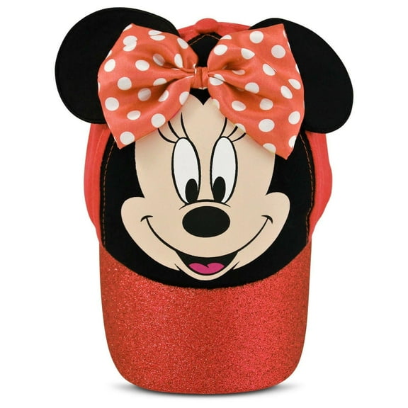 Youth  Minnie Mouse Ears &  Bow Cap