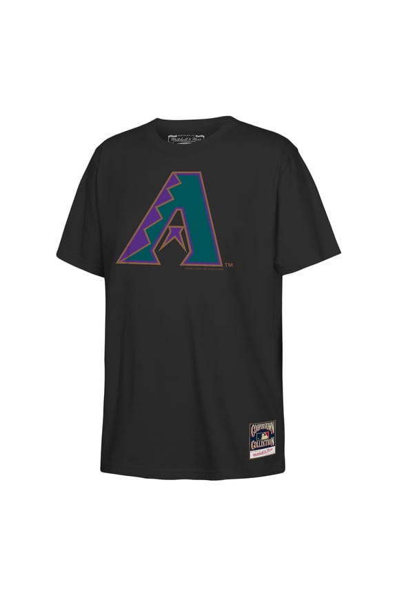 Youth Mitchell & Ness  Black Arizona Diamondbacks Retro Logo T-Shirt