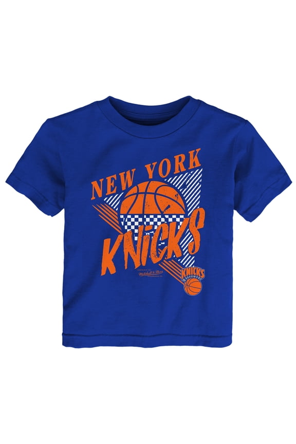 Youth Mitchell & Ness Blue New York Knicks Slam Dunk T-Shirt