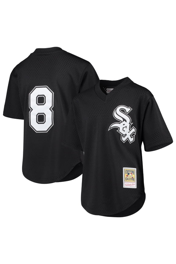 Youth Mitchell & Ness Bo Jackson Black Chicago White Sox Cooperstown Collection Mesh Batting Practice Jersey