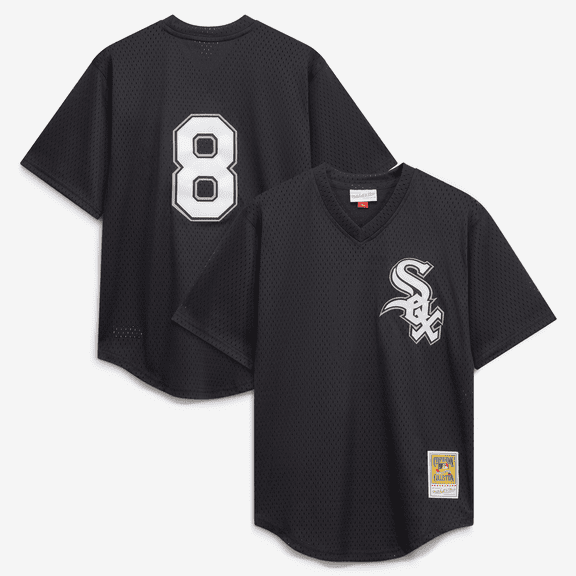 Youth Mitchell & Ness Bo Jackson Black Chicago White Sox Cooperstown Collection Mesh Batting Practice Jersey
