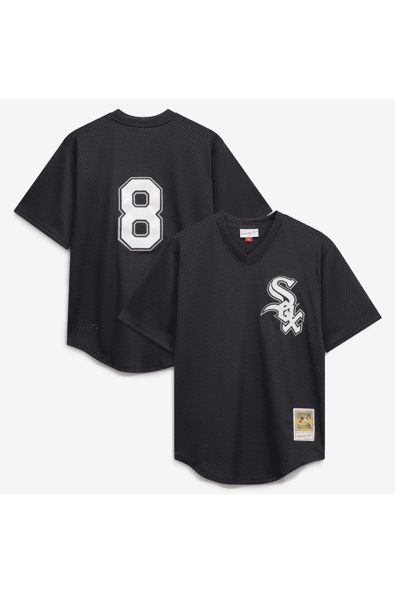 Youth Mitchell & Ness Bo Jackson Black Chicago White Sox Cooperstown Collection Mesh Batting Practice Jersey