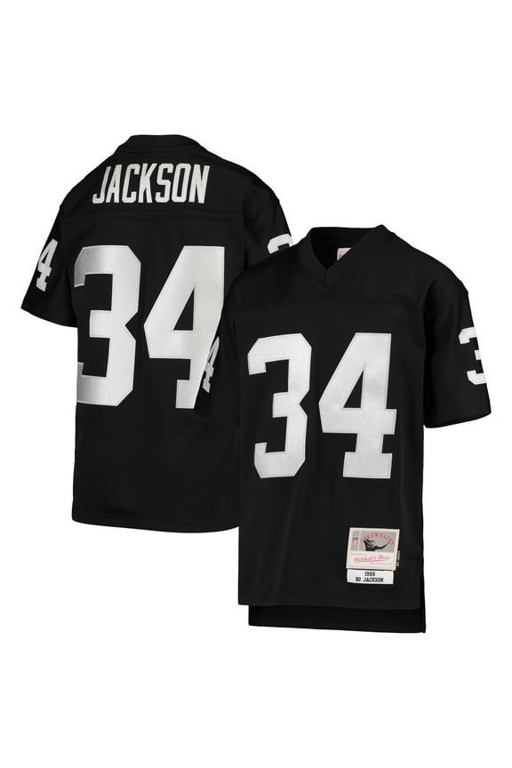 Youth Mitchell & Ness Bo Jackson Black Las Vegas Raiders 1988 Legacy Retired Player Jersey