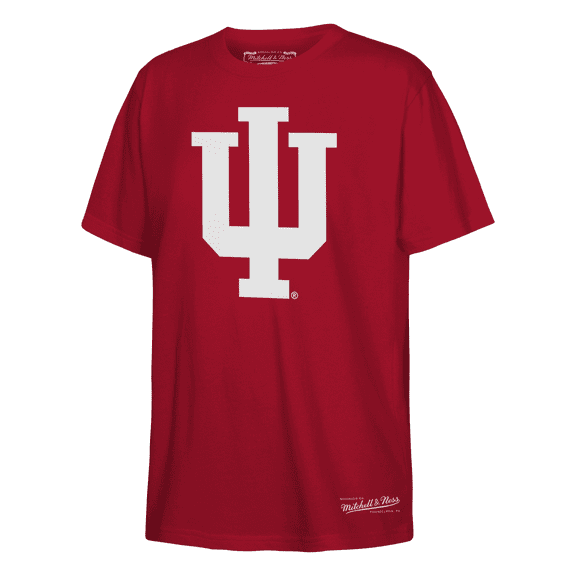Youth Mitchell & Ness Crimson Indiana Hoosiers Throwback T-Shirt