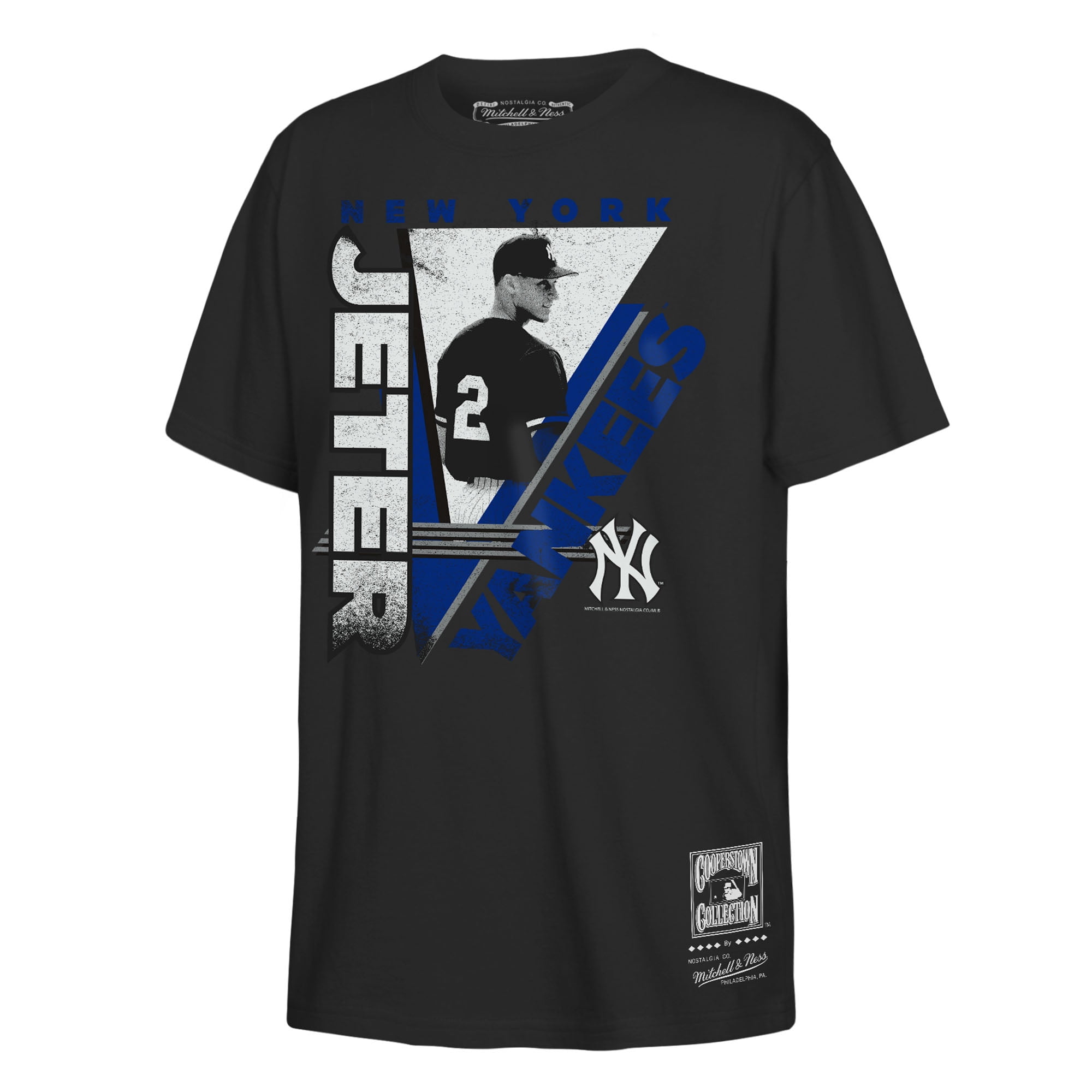 Jeter Graphic Lettering Youth Mitchell & Ness Derek Jeter Black New York Yankees In the Zone ...