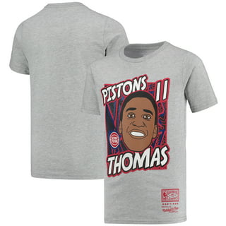 Men's Mitchell & Ness Dennis Rodman Black Detroit Pistons Hardwood Classics Caricature T-Shirt Size: Small