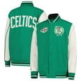 thumbnail image 1 of Youth Mitchell & Ness  Kelly Green Boston Celtics Full-Snap Varsity Jacket, 1 of 3