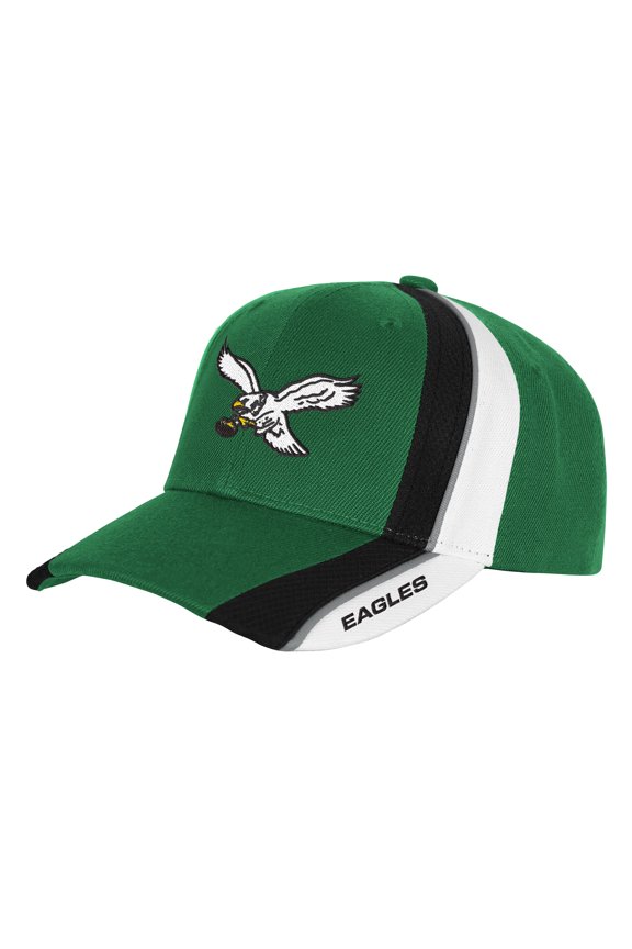 Youth Mitchell & Ness Kelly Green Philadelphia Eagles Club Downforce Pro Crown Adjustable Hat