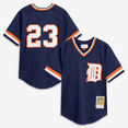 thumbnail image 1 of Youth Mitchell & Ness Kirk Gibson Navy Detroit Tigers Cooperstown Collection Mesh Batting Practice Jersey, 1 of 7
