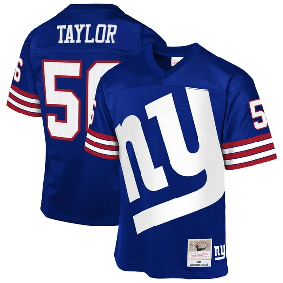 Youth-Mitchell & Ness Lawrence Taylor Royal New York Giants 1986 Throwback Fashion Jersey