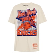 Youth Mitchell & Ness Natural New York Knicks Hardwood Classics Retro Vibe T-Shirt
