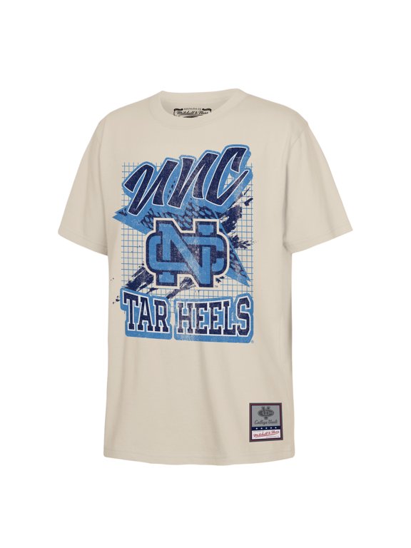 Youth Mitchell & Ness Natural North Carolina Tar Heels Collegiate T-Shirt