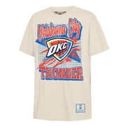 Youth Mitchell & Ness Natural Oklahoma City Thunder Hardwood Classics Retro Vibe T-Shirt