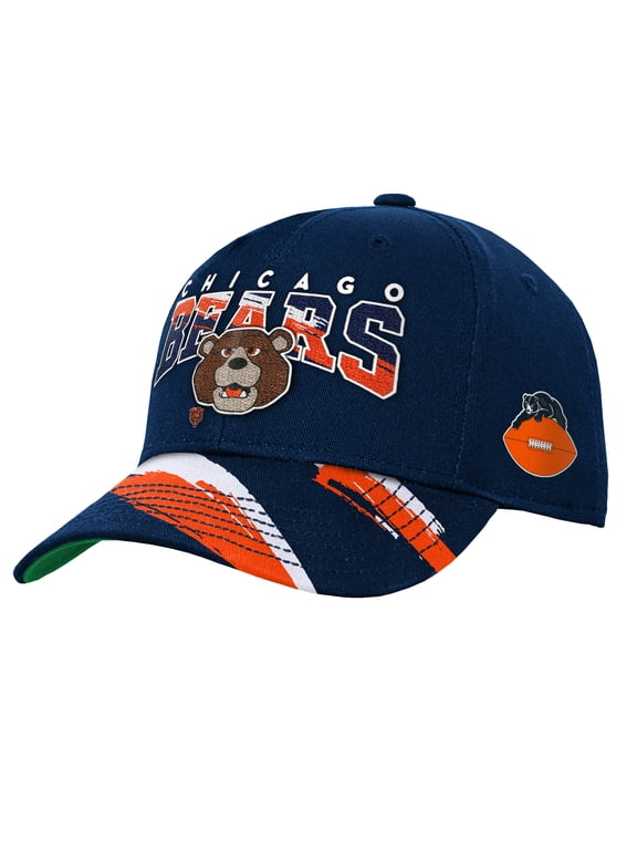 Youth Mitchell & Ness Navy Chicago Bears Big Head Pro Crown Snapback Hat