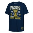 thumbnail image 1 of Youth Mitchell & Ness Navy Indiana Pacers Retro Mascot Script T-Shirt, 1 of 1