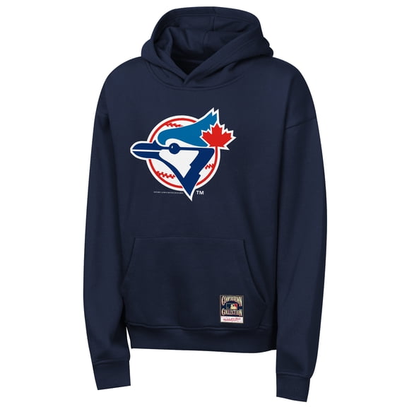 Youth Mitchell & Ness Navy Toronto Blue Jays Retro Logo Hoodie