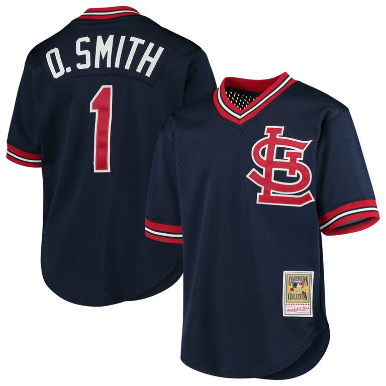 Youth Mitchell & Ness Ozzie Smith Navy St. Louis Cardinals
