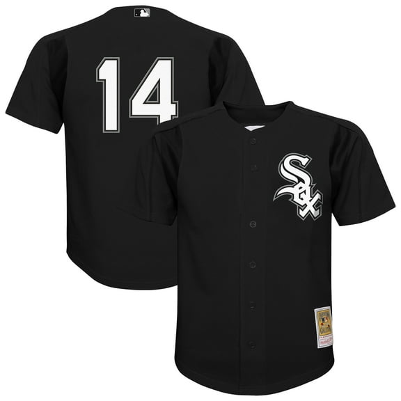Youth-Mitchell & Ness Paul Konerko Black Chicago White Sox Mesh Batting Practice Jersey