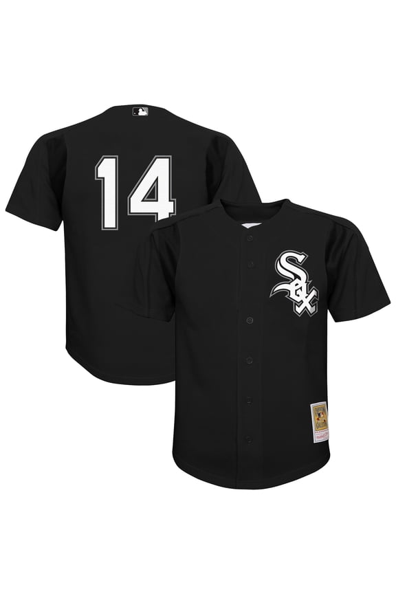 Youth-Mitchell & Ness Paul Konerko Black Chicago White Sox Mesh Batting Practice Jersey