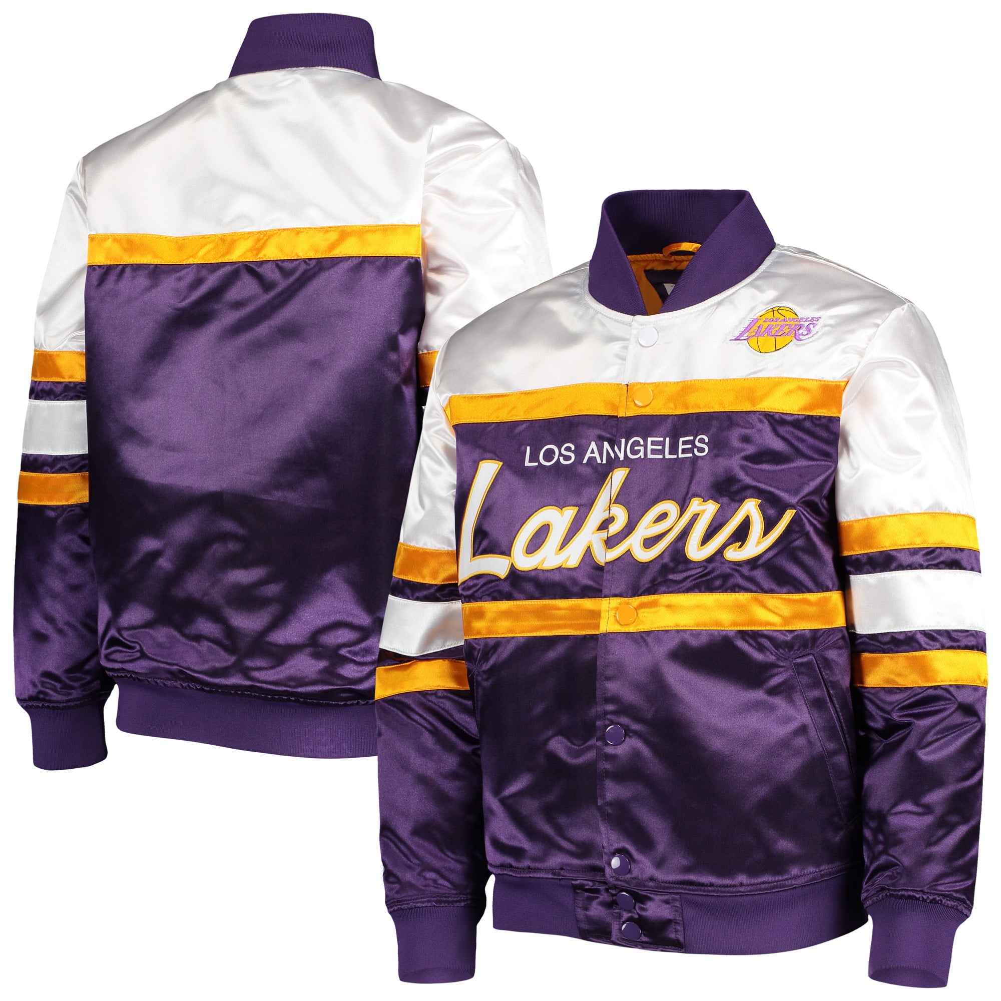 Youth Mitchell Ness Purple Los Angeles Lakers Hardwood Classics