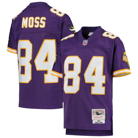Youth Mitchell & Ness Randy Moss Purple Minnesota Vikings 1998 Legacy Retired Player Jersey