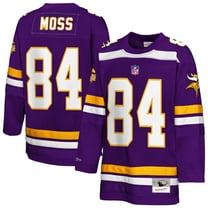 Youth Mitchell & Ness Randy Moss Purple Minnesota Vikings Hockey Fashion Jersey