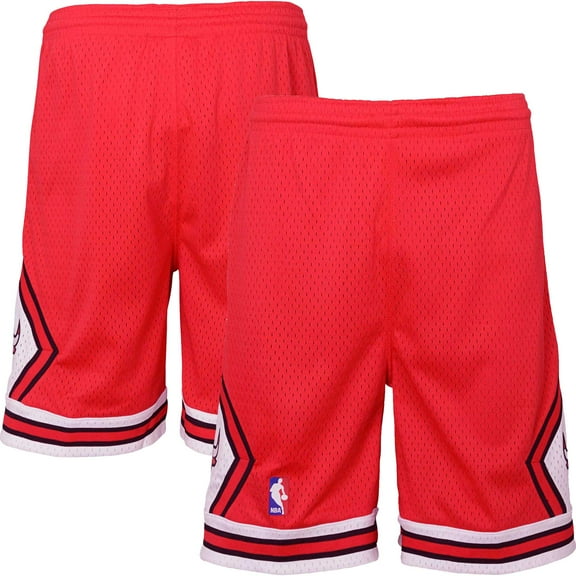 Youth Mitchell & Ness Red Chicago Bulls Hardwood Classics Swingman Shorts