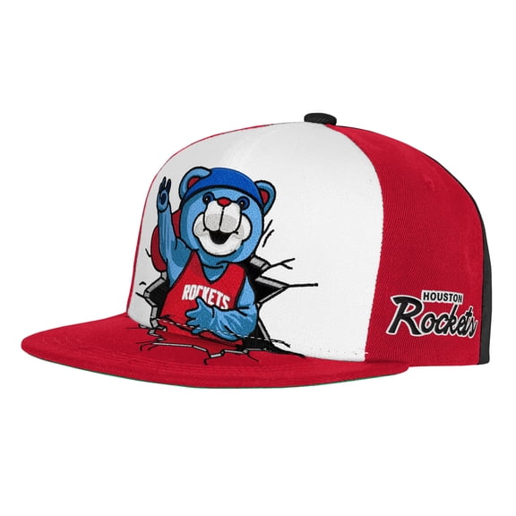 Youth Mitchell & Ness  Red Houston Rockets Mascot Snapback Hat