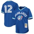 thumbnail image 1 of Youth Mitchell & Ness Roberto Alomar Royal Toronto Blue Jays Cooperstown Collection Mesh Batting Practice Jersey, 1 of 3