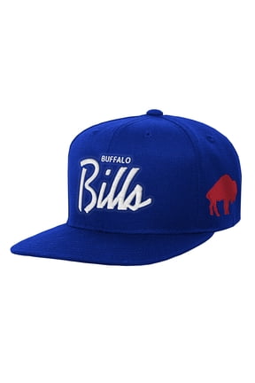 Youth Mitchell & Ness Royal Buffalo Bills Head Coach Flat Brim Snapback Hat