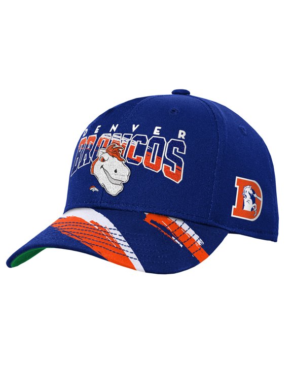 Youth Mitchell & Ness Royal Denver Broncos Big Head Pro Crown Snapback Hat