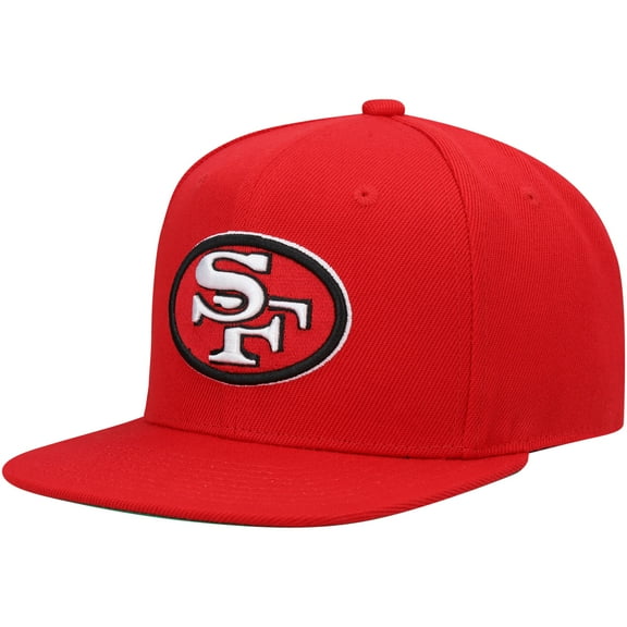 Youth Mitchell & Ness Scarlet San Francisco 49ers Gridiron Classics Ground Snapback Hat