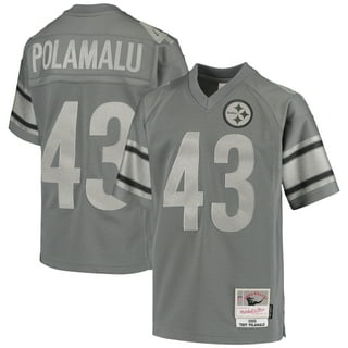 #43 Polamalu - Official NFL Pittsburgh Steelers Legacy Collection Throwback  Jersey (Black/White)