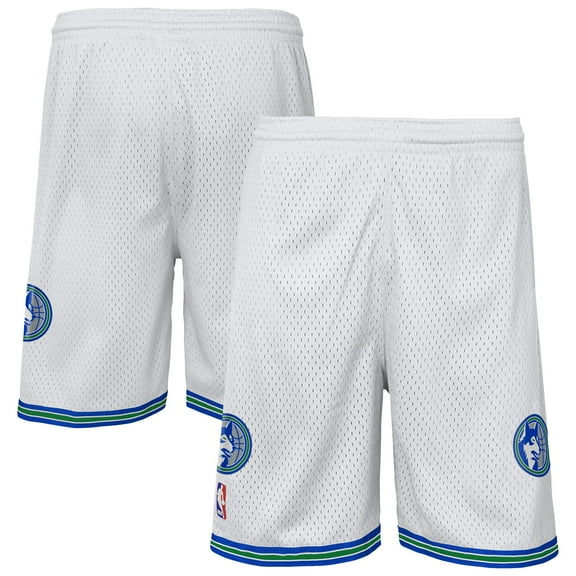 Youth-Mitchell & Ness  White Minnesota Timberwolves Swingman Shorts
