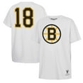 thumbnail image 1 of Youth Mitchell & Ness Willie O'Ree White Boston Bruins Name & Number T-Shirt, 1 of 3