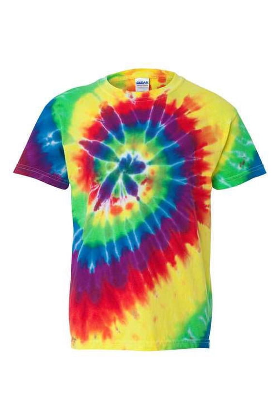 Youth Multi-Color Spiral Tie-Dyed T-Shirt
