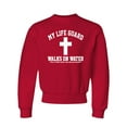 thumbnail image 1 of Youth My Life Guard Walks On Water Christian Easter Crewneck Sweatshirt, 1 of 1