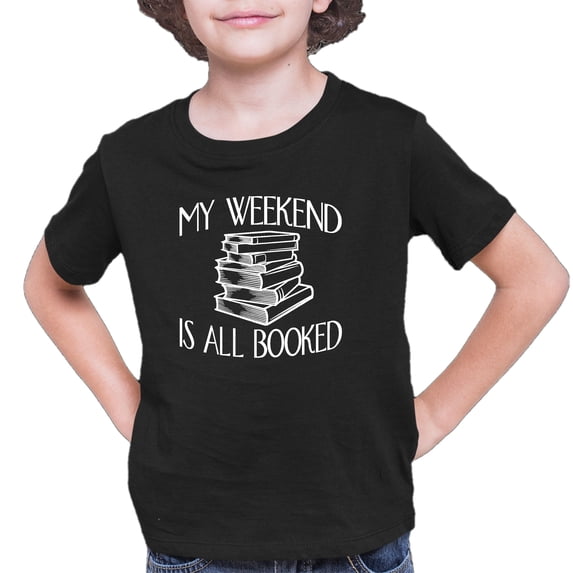 Youth My Weekend Is All Booked Funny Book Reading Lover T-Shirt