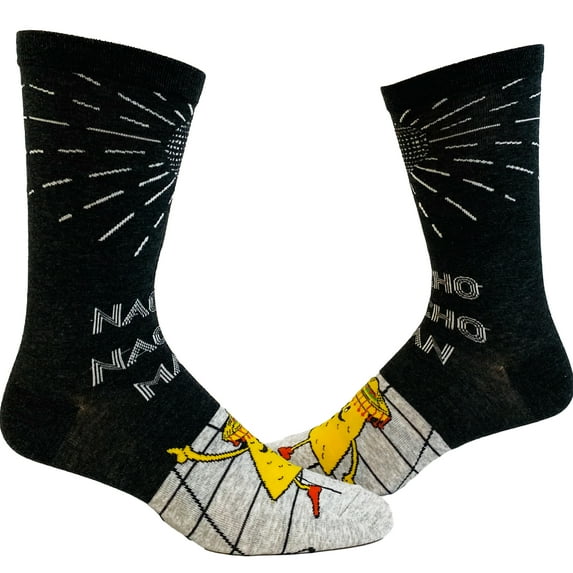 Youth Nacho Nacho Man Socks Funny Macho Nachos and Cheese Cinco De Mayo Graphic Footwear