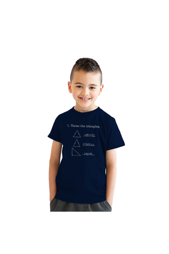 Youth Name The Triangles Funny Math T shirts Sarcasm Novelty I Love Math Tee Humor