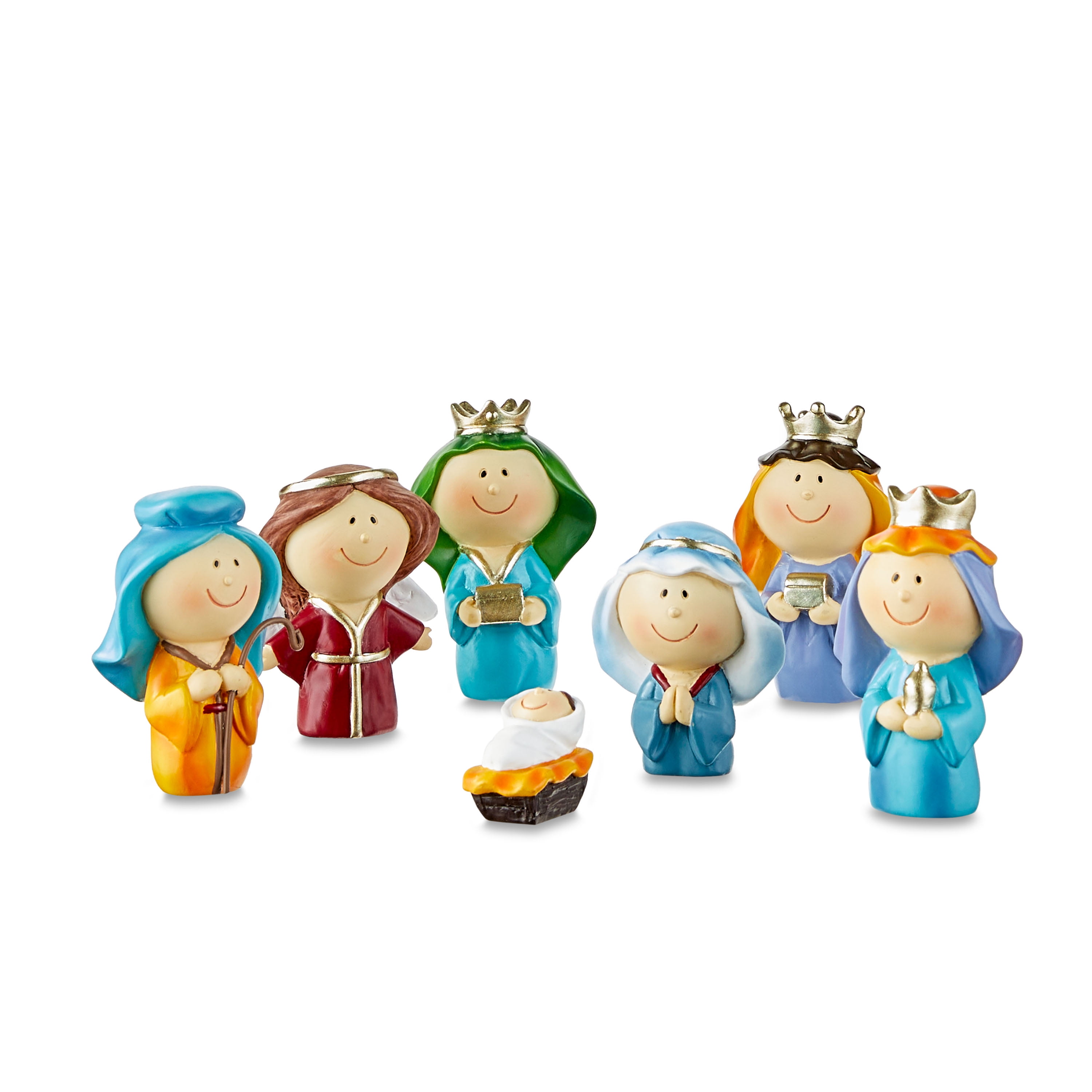 Youth Indoor Nativity Set, Multicolor, 7 Pieces, by Holiday Time - Walmart.com